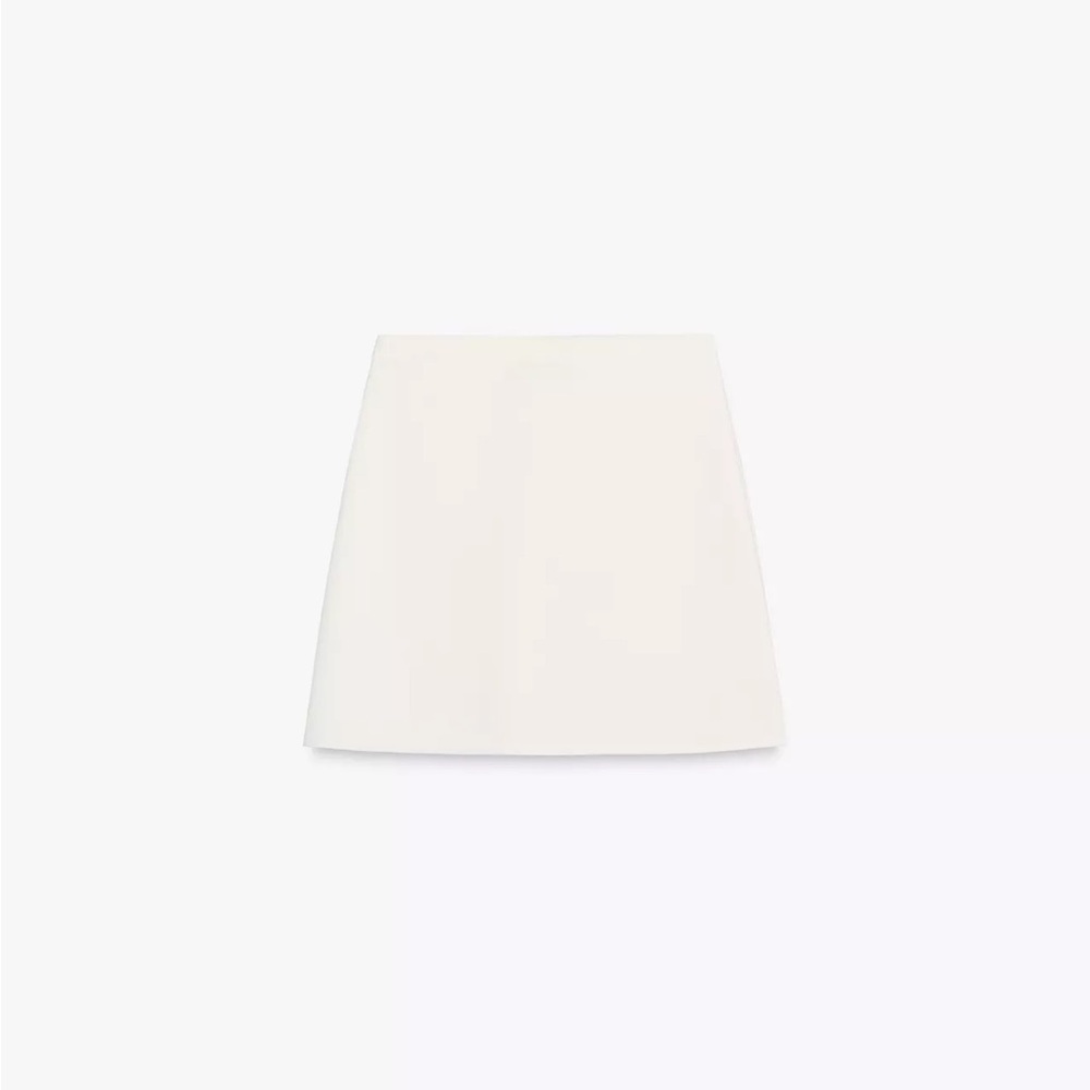 New White zara kink skirt knit